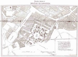Zaragoza. Proyecto nuevo parque 1880 
