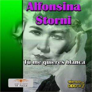 CARTEL Alfonsina Storni-Tú me quieres blanca-Cuadro