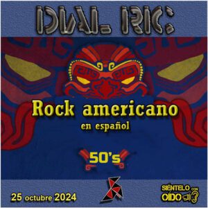 CARTEL DIAL RIC Rock americano- cuadro