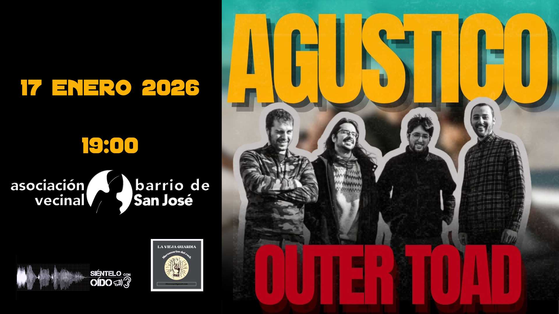 Outer Toad – ‘Agustico’ en San José – 17-01-2026