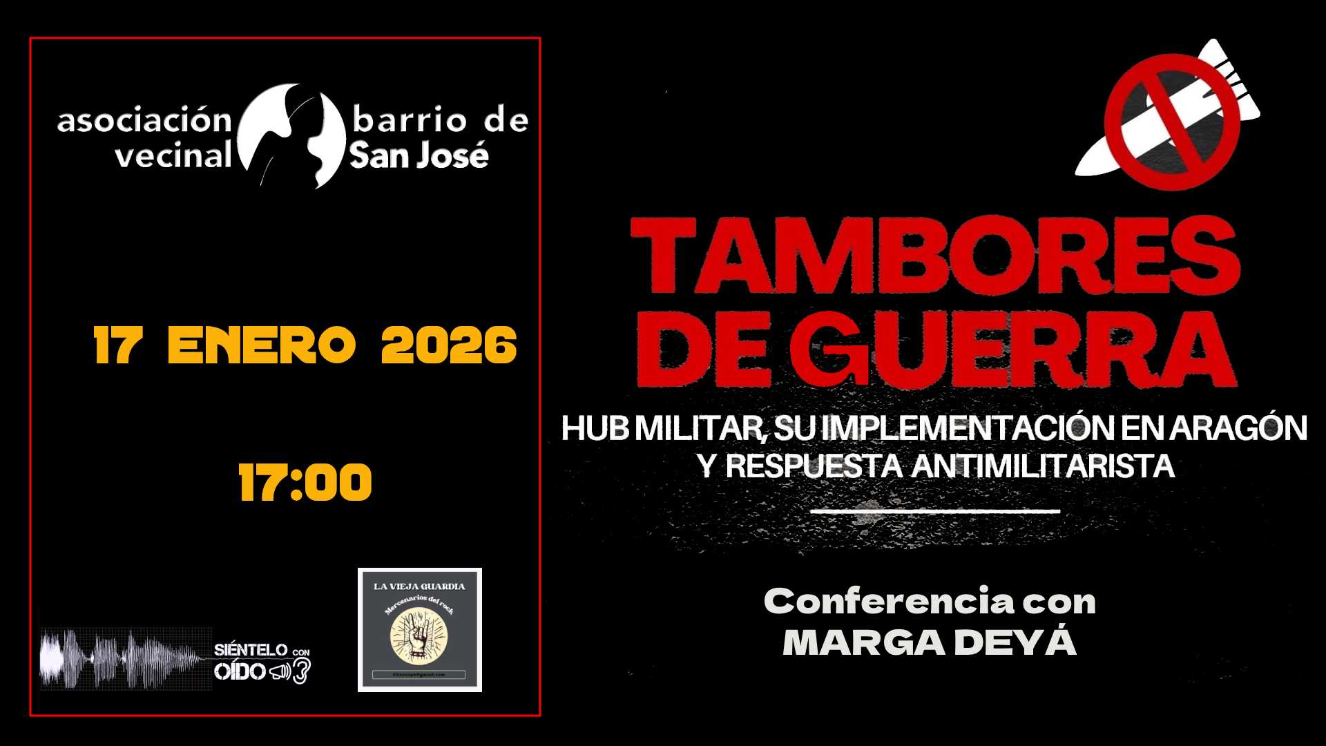 Tambores de Guerra – Charla de Marga Deyá
