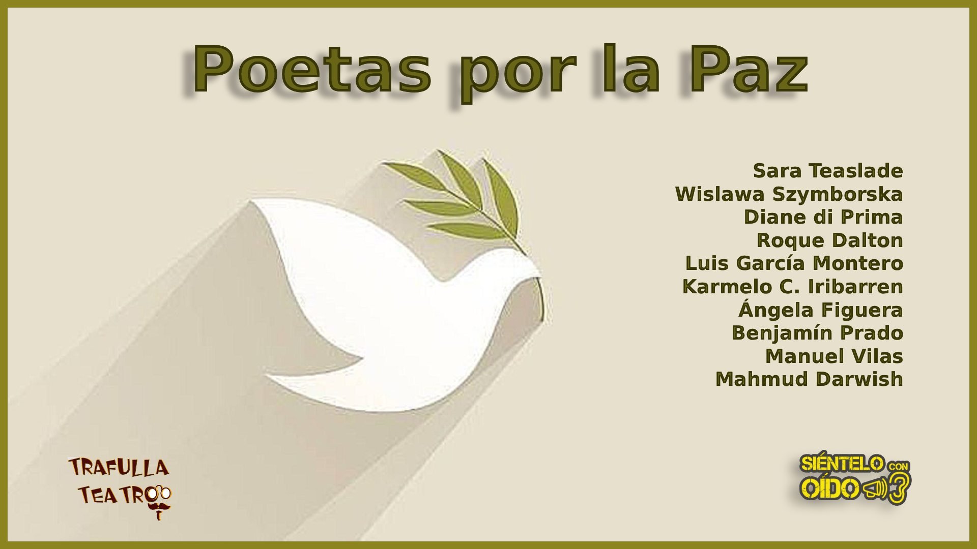 Poetas por la Paz – (IX Jornadas poéticas de Torrero)